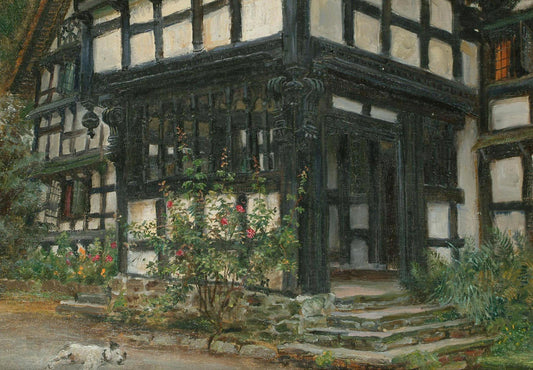 {{ product_title }} Fine Art Print | {{ product_vendor }} Jakero77 Frank Moss Bennett Leintley Weobley 1926 Tudor House Fine Art Print Art Print  Jakero77