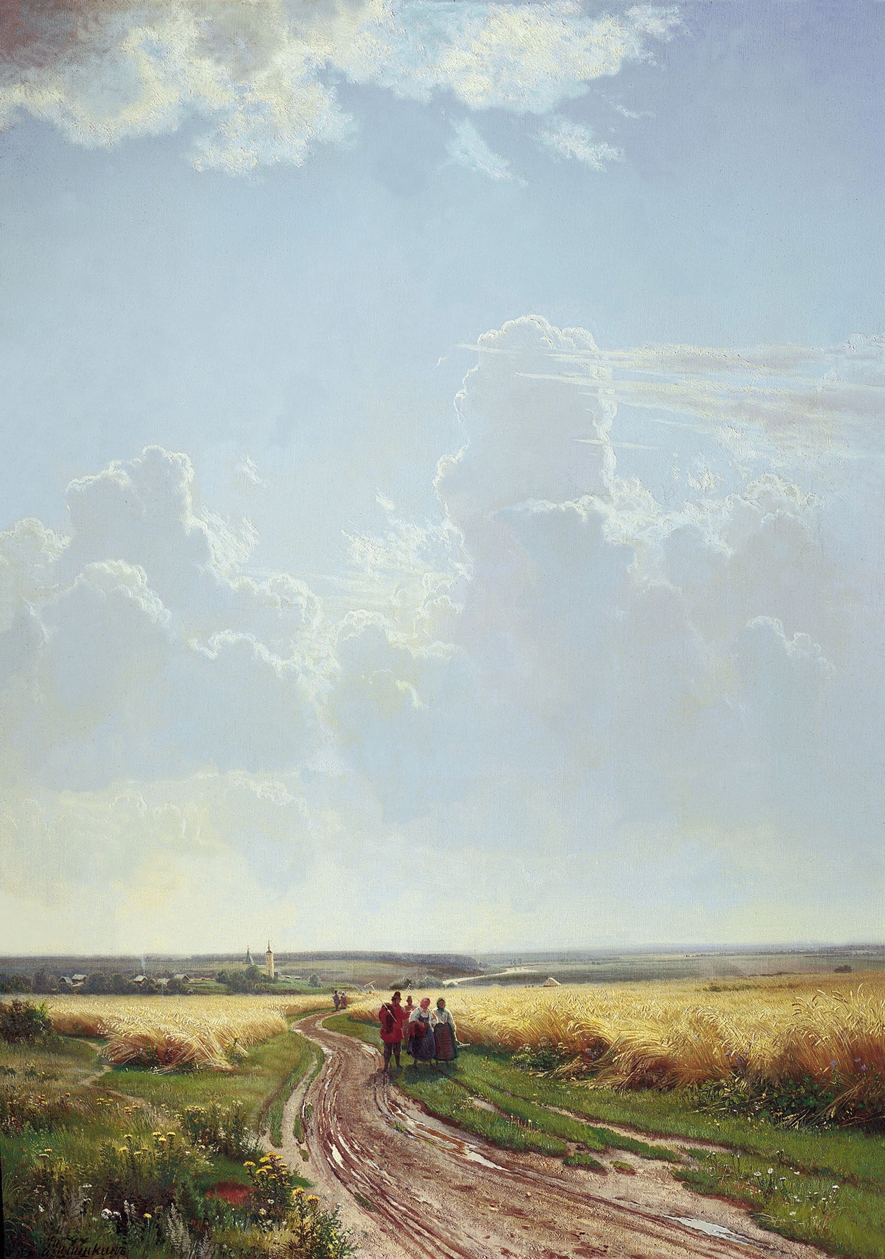{{ product_title }} Fine Art Print | {{ product_vendor }} Jakero77 Ivan Shishkin Noon Neighborhoods of Moscow 1869 Russia Fine Art Print Art Print  Jakero77