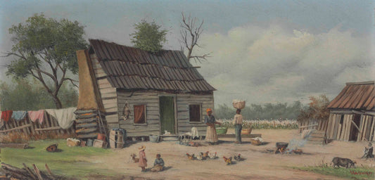 {{ product_title }} Fine Art Print | {{ product_vendor }} Jakero77 William Aiken Walker Cabin Scene 1900s Farmland Homestead Fine Art Print Art Print  Jakero77