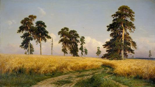 {{ product_title }} Fine Art Print | {{ product_vendor }} Jakero77 Ivan Shishkin Rye Fields 1878 Russian Farmland Landscape Fine Art Print Art Print  Jakero77