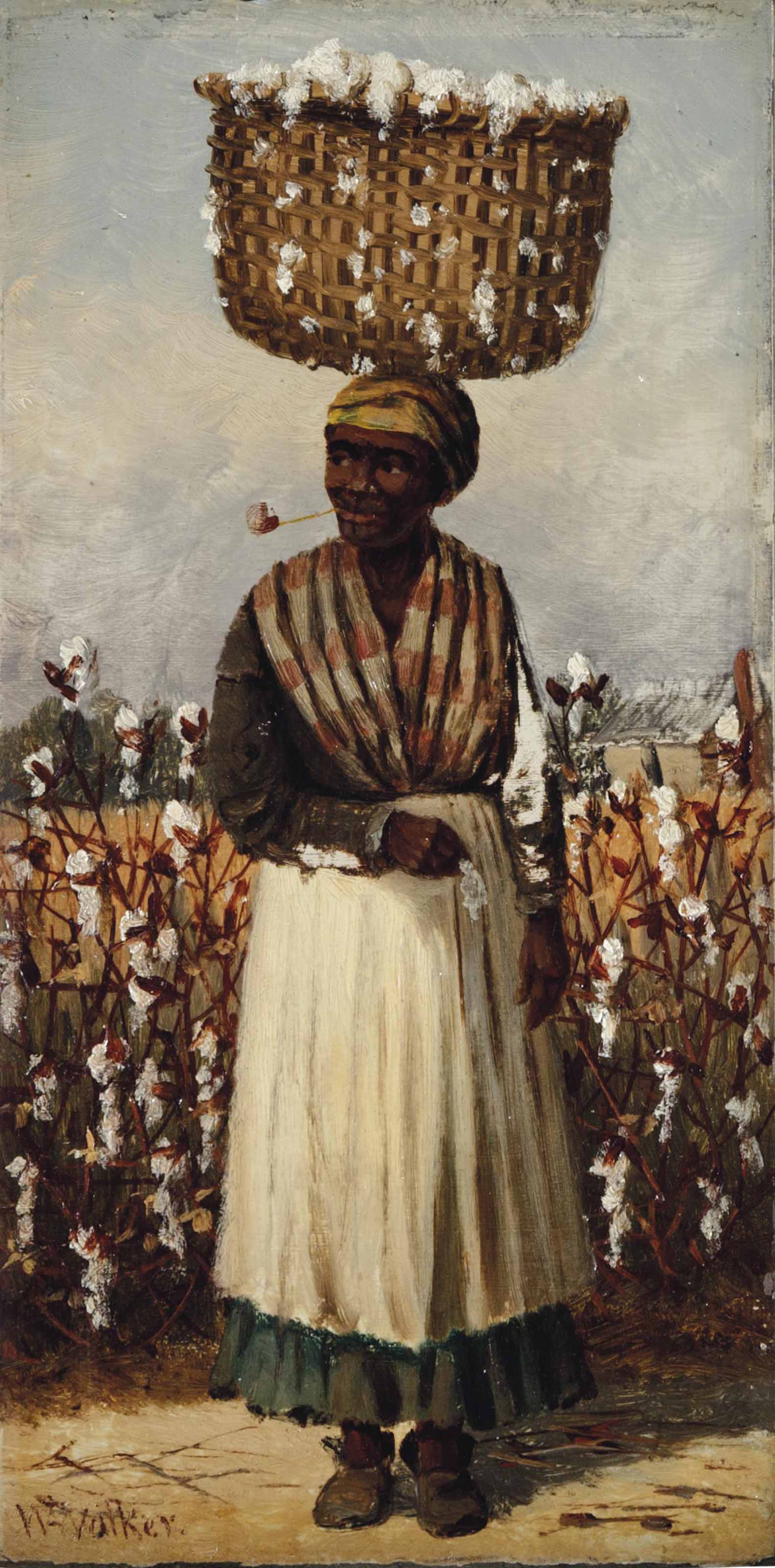 {{ product_title }} Fine Art Print | {{ product_vendor }} Jakero77 William Aiken Walker Cotton Picker Smoking Pipe 1880s Fine Art Print Art Print  Jakero77