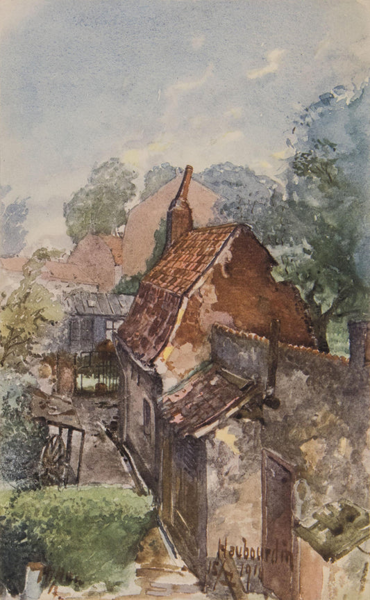 {{ product_title }} Fine Art Print | {{ product_vendor }} Jakero77 Adolf Hitler Haubourdin France Cityscape Architecture 1916 Fine Art Print Art Print  Jakero77