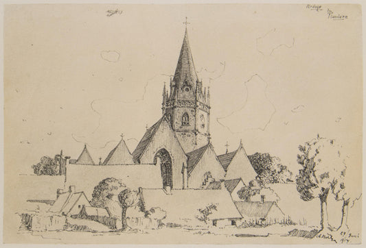 {{ product_title }} Fine Art Print | {{ product_vendor }} Jakero77 Adolf Hitler Ardoye in Flanders Summer 1917 Fine Art Print Art Print  Jakero77