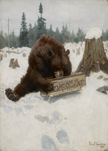 Philip Russell Goodwin A Bear Chance 1907 Cream of Wheat Fine Art Print 17"x22"