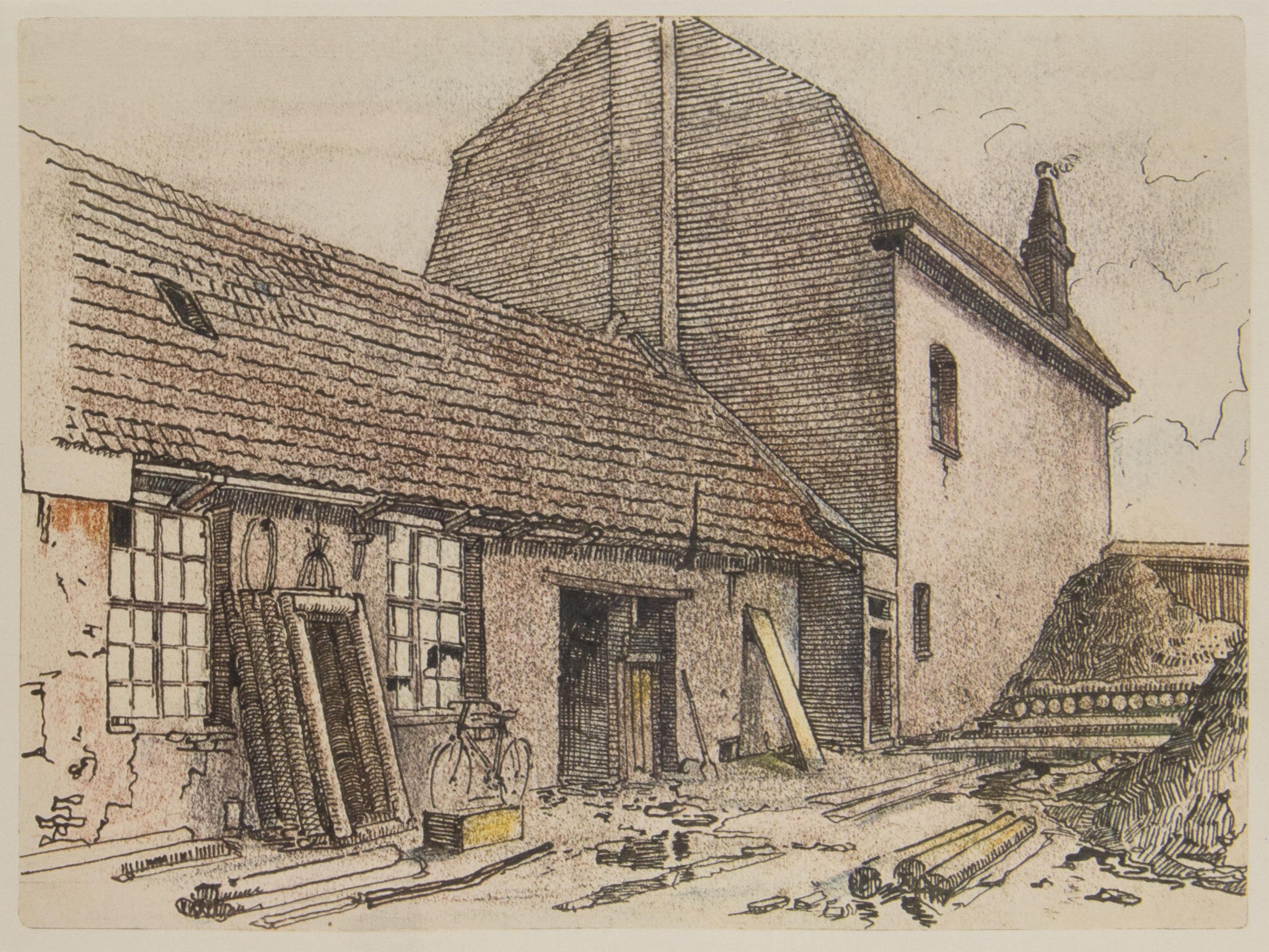 Adolf Hitler Shelter Unterstand in Fournes 1915 Fine Art Print 17" x 22"
