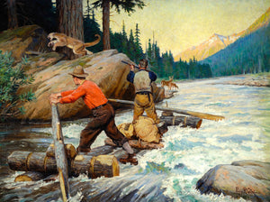 Philip R Goodwin Game Dispute Panhandle Plain 1910s Fine Art Print 17" x 22"