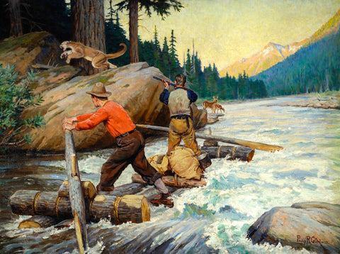 Philip R Goodwin Game Dispute Panhandle Plain 1910s Fine Art Print 17" x 22"