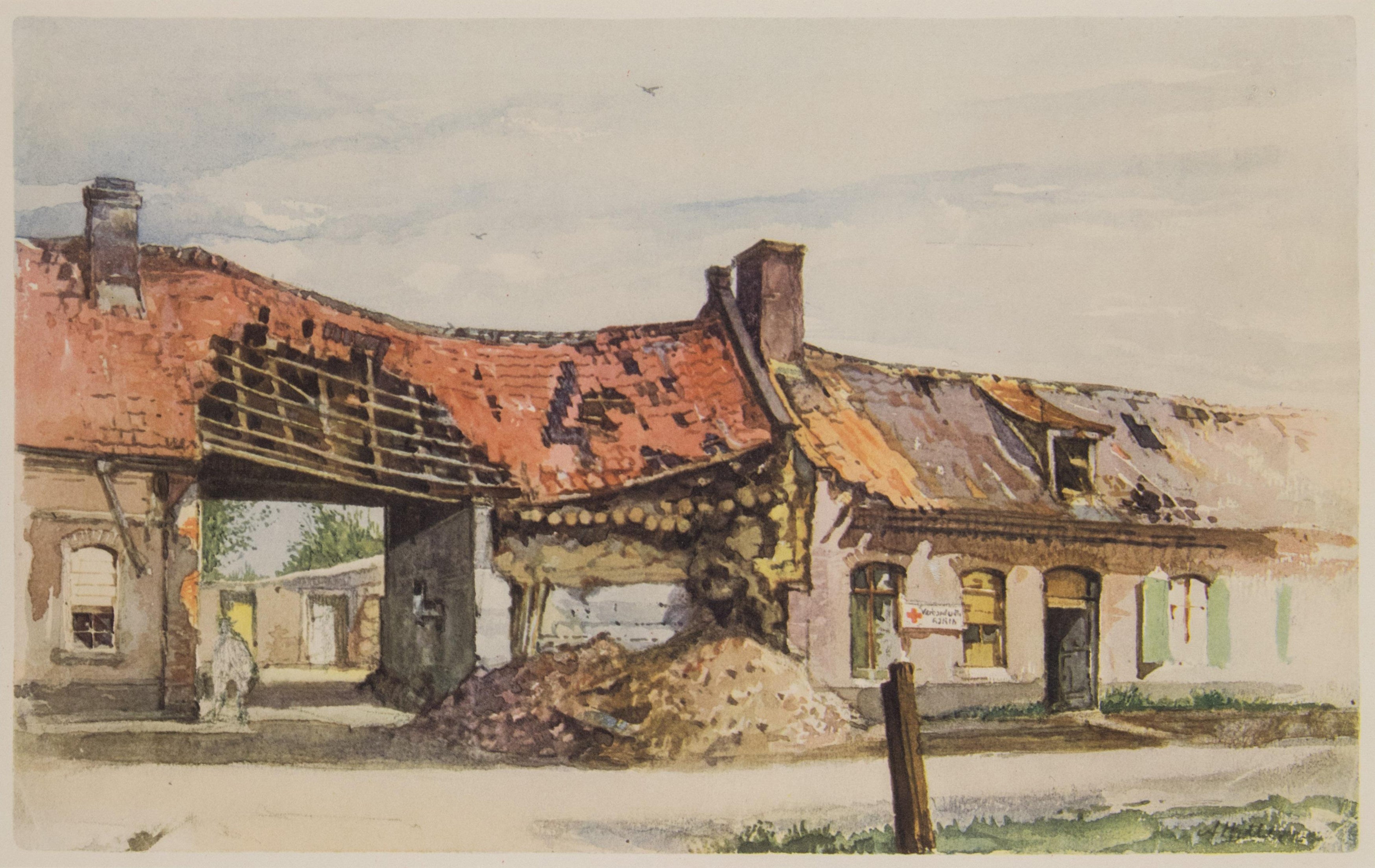 {{ product_title }} Fine Art Print | {{ product_vendor }} Jakero77 Adolf Hitler Fromelles Dressing Station 1915 Fine Art Print Art Print  Jakero77