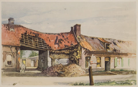 Adolf Hitler Fromelles Dressing Station 1915 Fine Art Print 17" x 22"