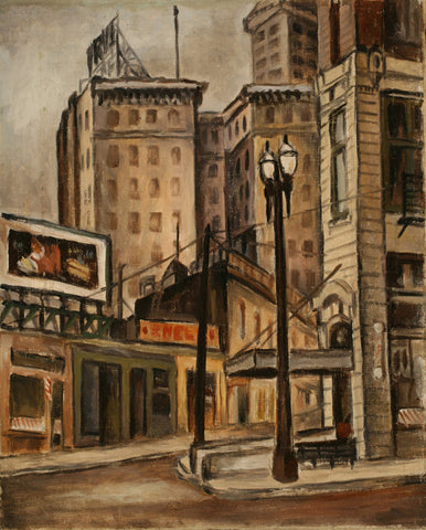 Kamekichi Tokita Unknown Cityscape 1930 Architecture Fine Art Print 17" x 22"