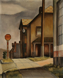 Kamekichi Tokita Houses 1935 Seattle Street Architecture Fine Art Print 17"x22"