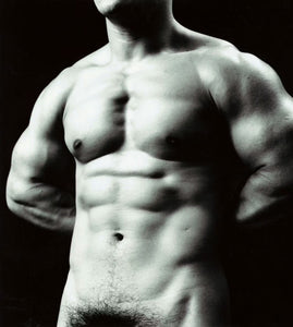 Tamotsu Yato Nobou Takemoto Japan Bodybuilder Flexing 1970 Art Print 17" x 22"
