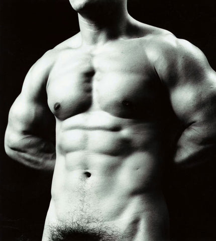 Tamotsu Yato Nobou Takemoto Japan Bodybuilder Flexing 1970 Art Print 17" x 22"