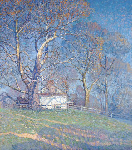 Newell Convers Wyeth Buttonwood Farm 1920 Homestead Trees Fine Art Print 17"x22"