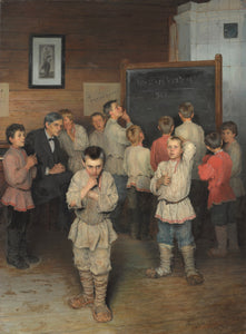 Nikolay Bogdanov Belsky Mental Calculation Russia 1895 Fine Art Print 17" x 22"