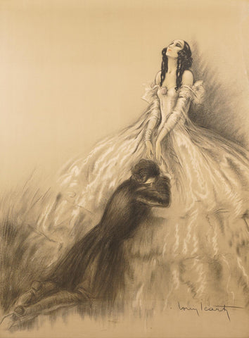 Louis Icart Camille The Lady and the Camellias 1933 Fine Art Print 17" x 22"