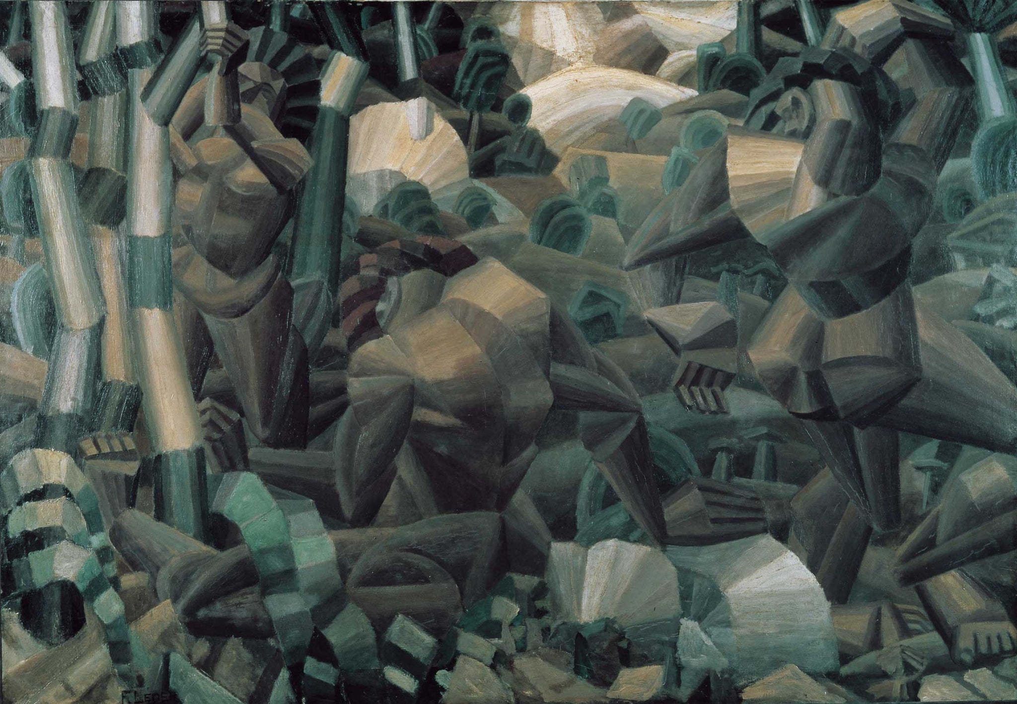 Joseph Fernand Henri Leger Nudes in the Forest 1910 Fine Art Print 17" x 22"