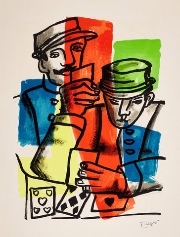 Joseph Fernand Henri Leger La Ville The Card Players Fine Art Print 17" x 22"