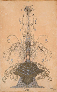 Leon Bakst Design for Queen of the Night 1922 Magic Flute Opera Fine Art Print 17" x 22"