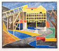 Blanche Lazzell West Virginia Coal Works Plant 1949 Fine Art Print 17" x 22"