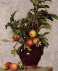 Henri Fantin-Latour Vase with Apples and Foliage 1878 Fine Art Print