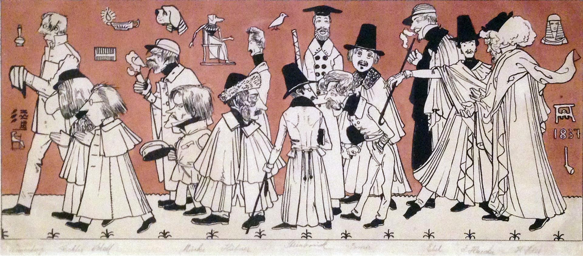 Andreas Achenbach Train of the Düsseldorf Artists #3 1837 Fine Art Print