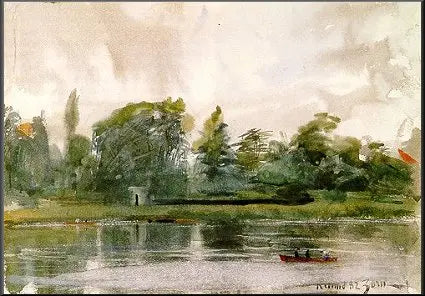 Anders Zorn Study of Landscape in Richmond 1882 Fine Art Print