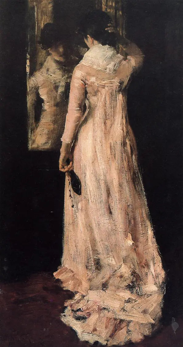 William Merritt Chase The Mirror 1883 Fine Art Print