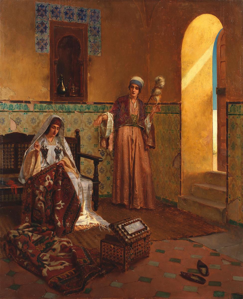 Rudolf Ernst The Carpet Makers 1920 Fine Art Print