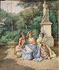 Filippo Indoni The Two-Timer 1874 Fine Art Print
