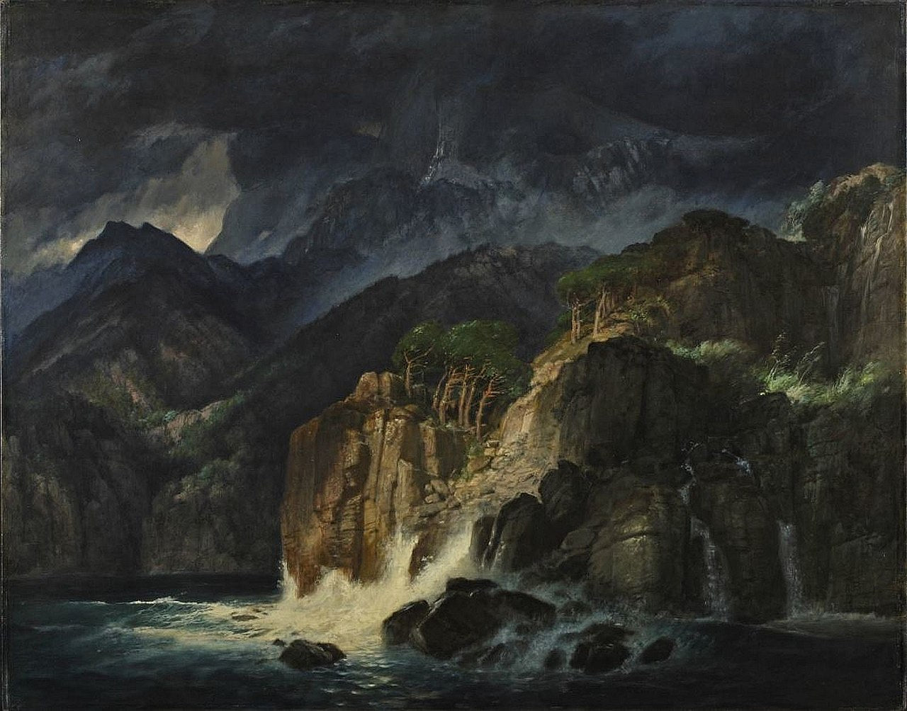 Arnold Böcklin Prometheuslandschaft 1885 Fine Art Print