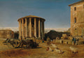 Rudolf von Alt The Temple of Vesta in Rome 1867 Fine Art Print