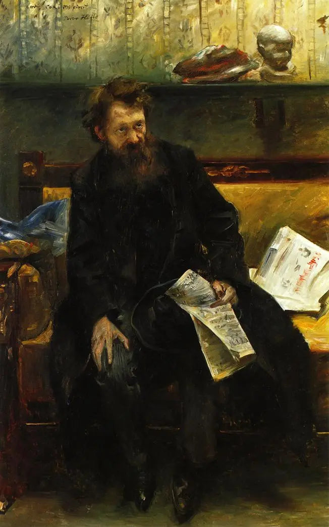 Lovis Corinth Portrait of the Poet Peter Hille 1902 Fine Art Print