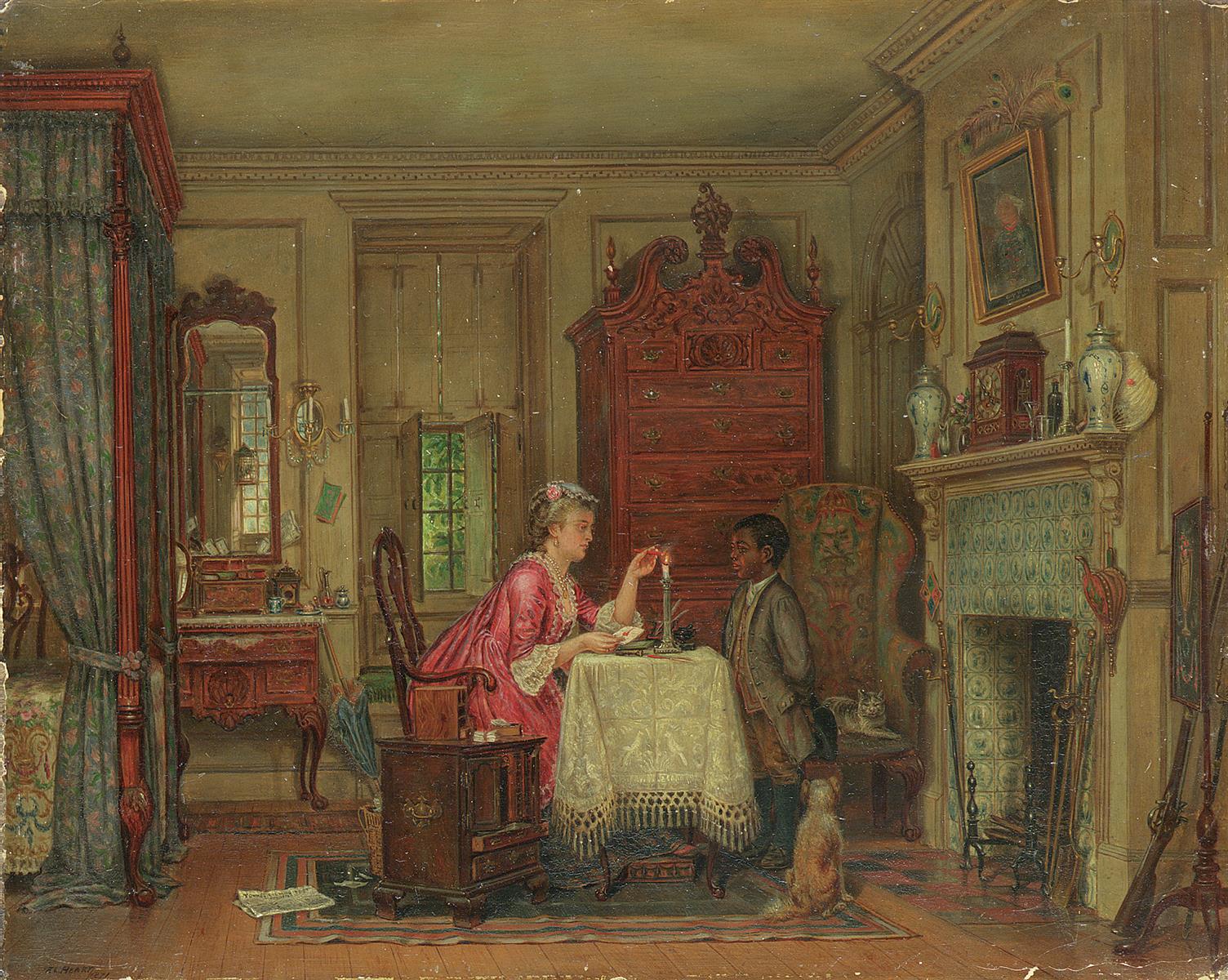 Edward Lamson Henry Drafting the Letter 1871 Fine Art Print