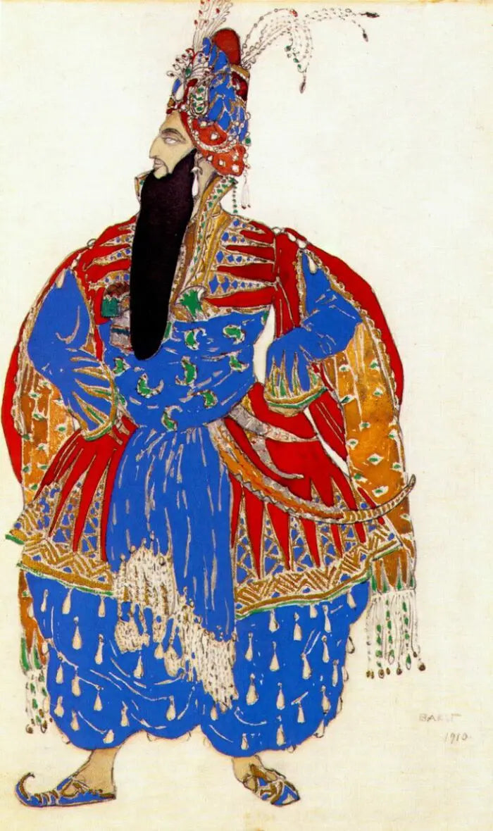 Leon Bakst Scheherazade Shah Shahriar 1910 Fine Art Print