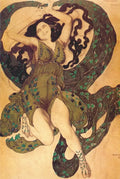 Leon Bakst Nymph Costume Design for the Ballet in One Act Narcisse Diaghilev (Subtitle) 1911 Fine Art Print