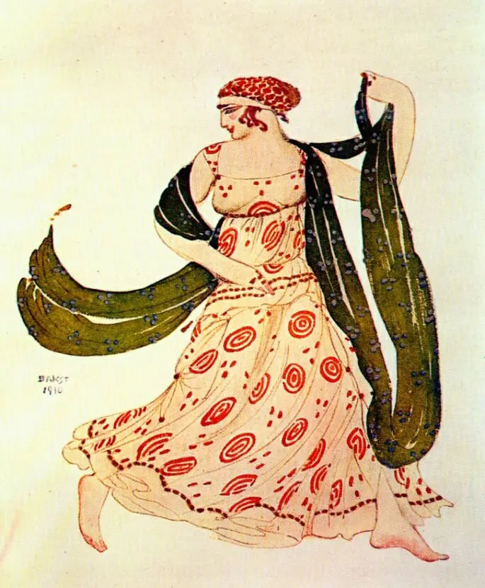 Leon Bakst Cleopatre Greek Dancer 1910 Fine Art Print