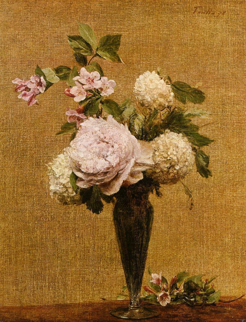 Henri Fantin-Latour Vase of Peonies and Snowballs 1878 Fine Art Print