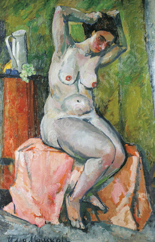 Ilya Mashkov Seated Nude 1918 Fine Art Print