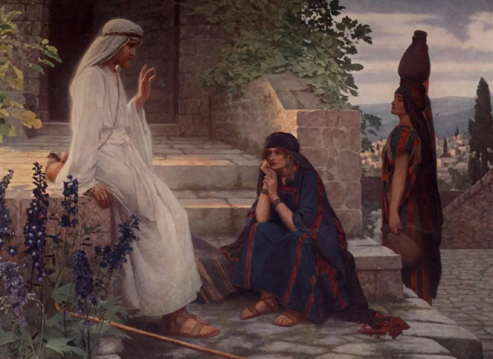 Herbert Carmichael Christ at Bethany 1890 Fine Art Print