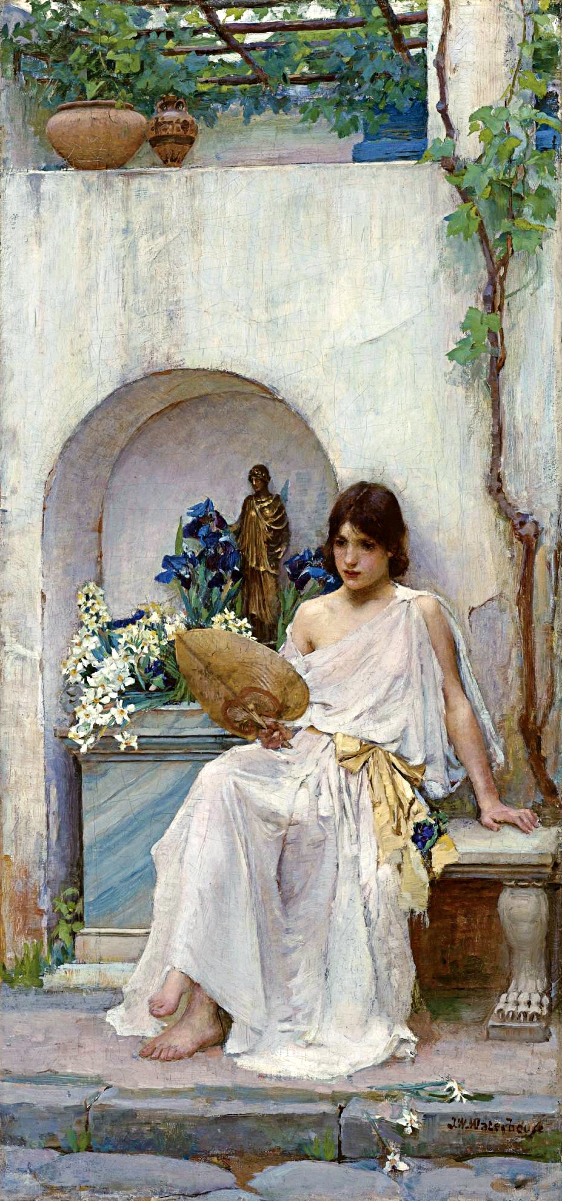 John William Waterhouse Flora 1890 Fine Art Print