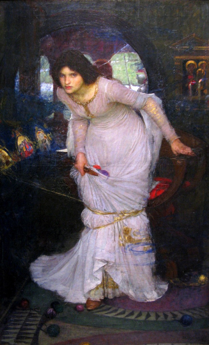 John William Waterhouse The Lady of Shalott Looking at Lancelot 1894 Fine Art Print