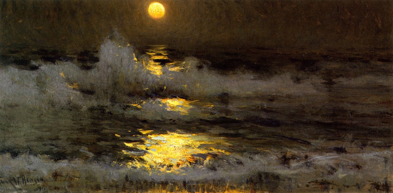 Frank W. Benson Moonlight 1901 Fine Art Print