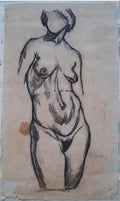 Ilya Mashkov Standing Nude 1911 Fine Art Print