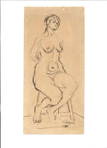 Ilya Mashkov Seated Nude 1914 Fine Art Print
