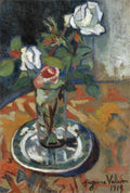 Suzanne Valadon Roses in a Vase 1914 Fine Art Print