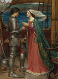 John William Waterhouse Tristram and Isolde 1916 Fine Art Print