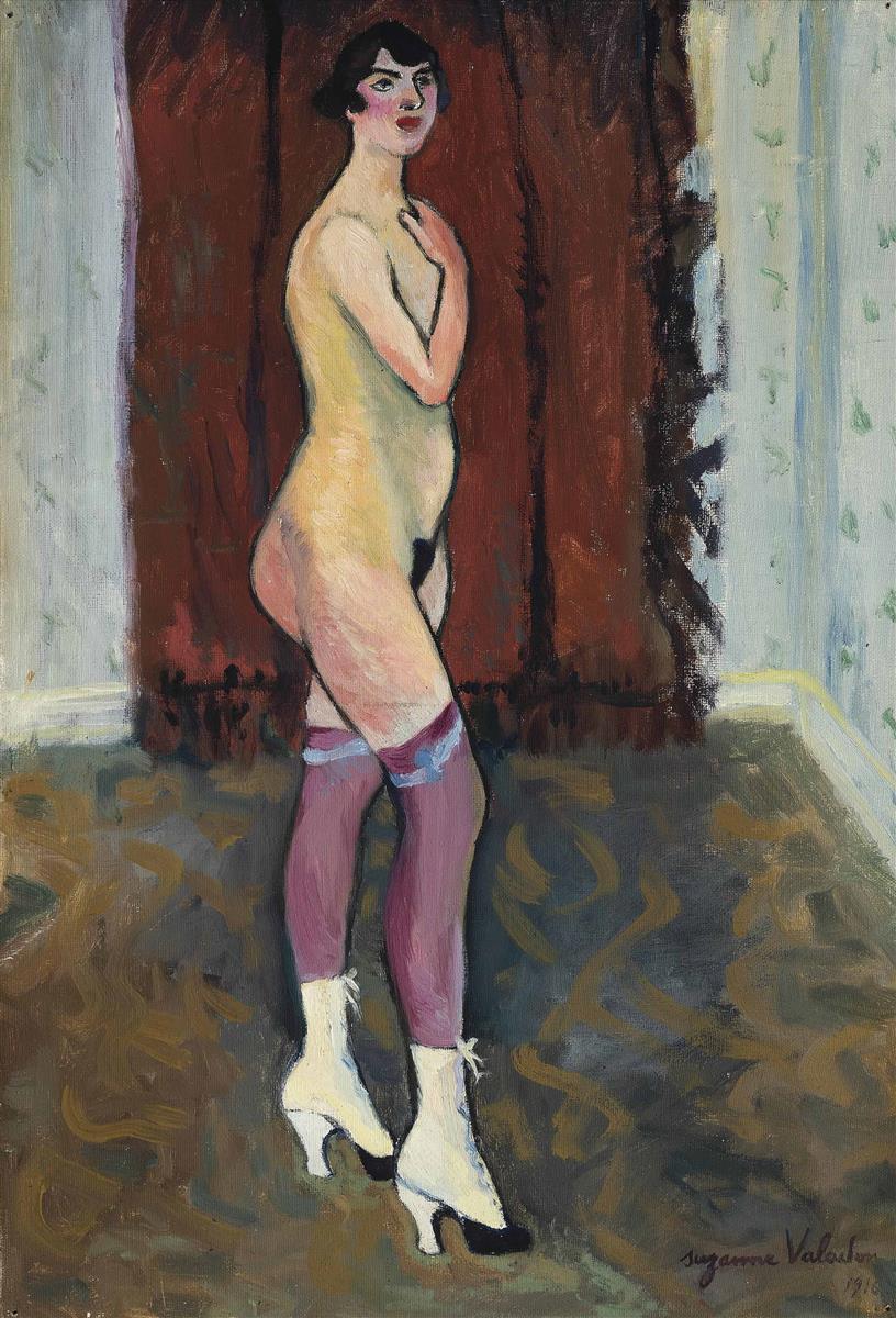 Suzanne Valadon Nude with Boots 1916 Fine Art Print