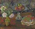 Suzanne Valadon Still Life with a Bouquet of Roses, Fruit Compotes 1917 Fine Art Print