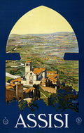 Assisi Italy Vintage Travel Poster Italian 1920 Fine Art Print